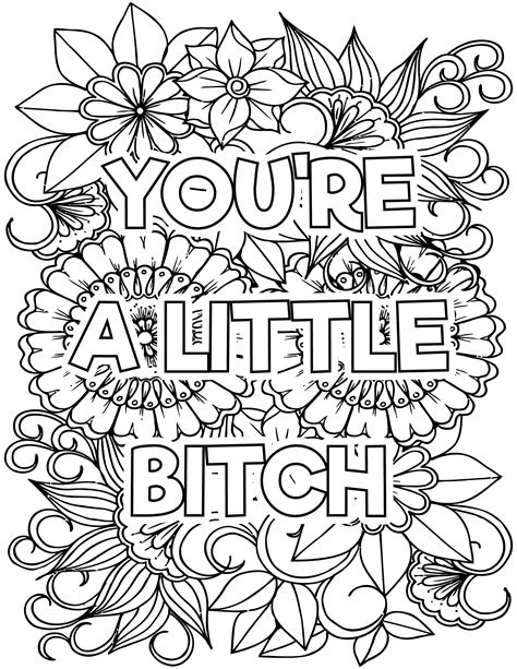 Coloring Pages For Adults Bad Words
