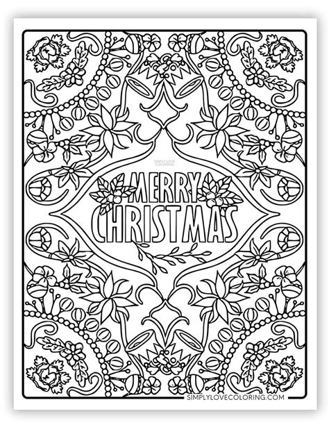 Coloring Pages For Adults Christmas