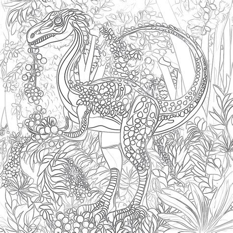 Coloring Pages For Adults Dinosaurs