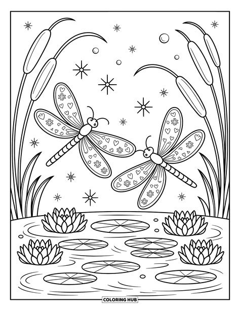 Coloring Pages For Adults Dragonfly