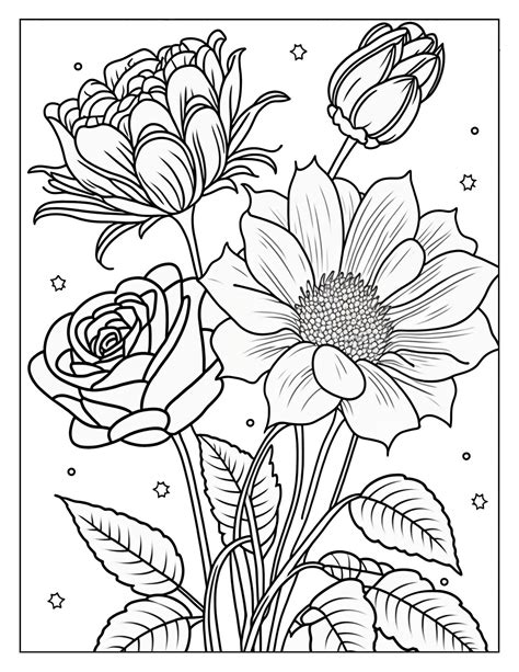 Coloring Pages For Adults Floral