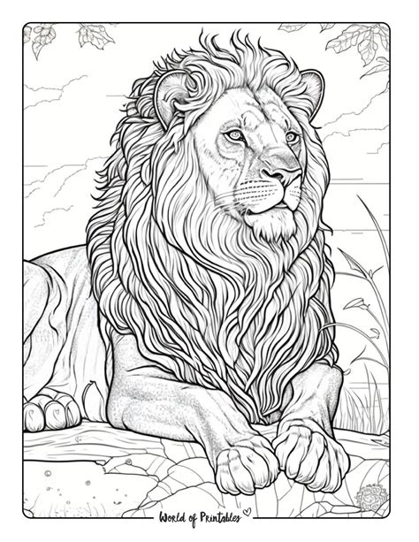 Coloring Pages For Adults Lion