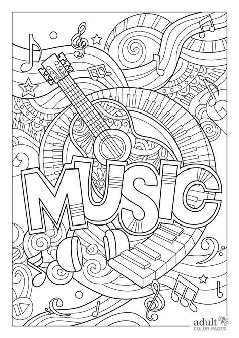 Coloring Pages For Adults Music
