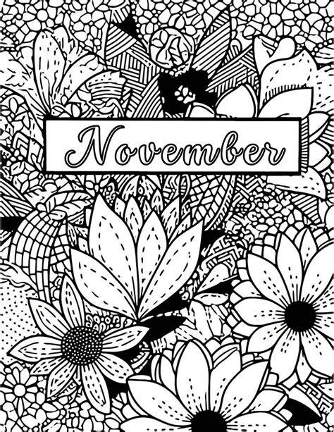 Coloring Pages For Adults November