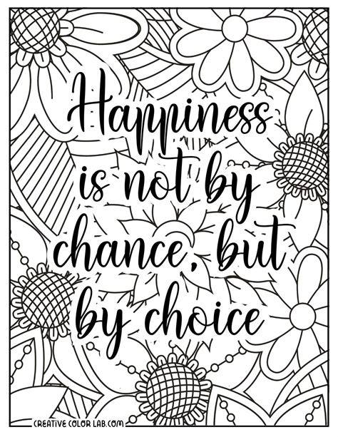 Coloring Pages For Adults Quotes