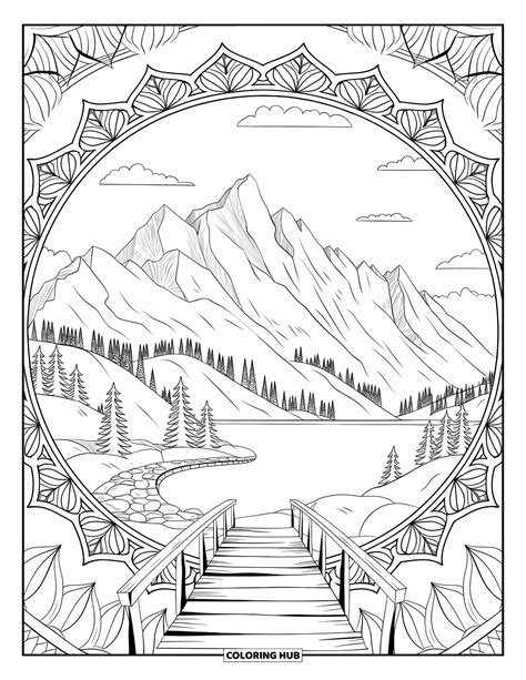 Coloring Pages For Adults Scenery