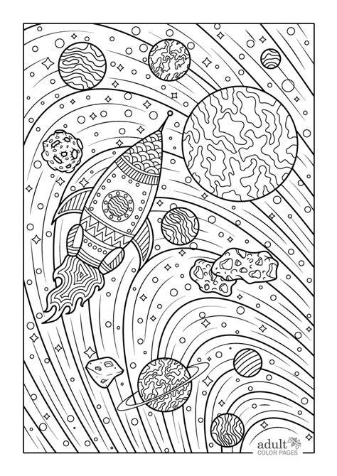 Coloring Pages For Adults Space