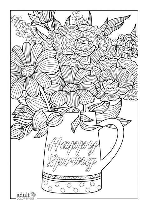 Coloring Pages For Adults Spring