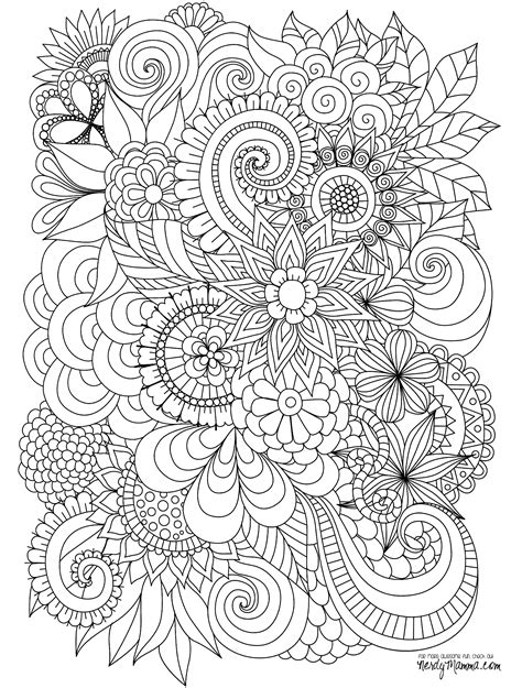 Coloring Pages For Adults To Print For Free Download