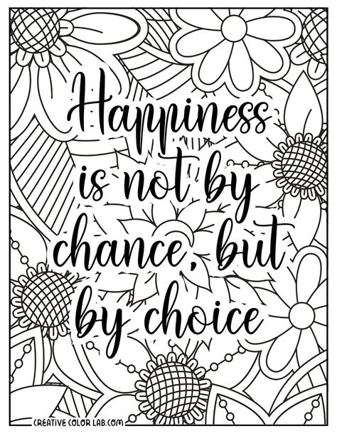 Coloring Pages For Adults With Quotes