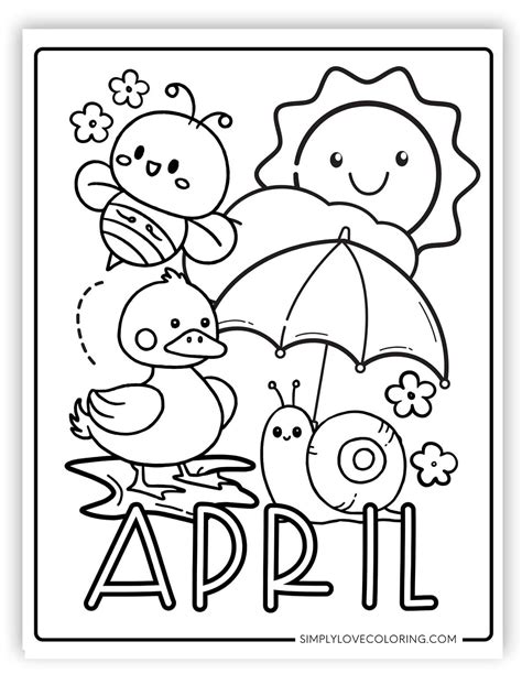 Coloring Pages For April