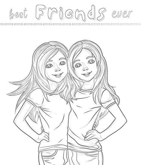 Coloring Pages For Best Friends