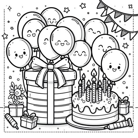 Coloring Pages For Birthday Party