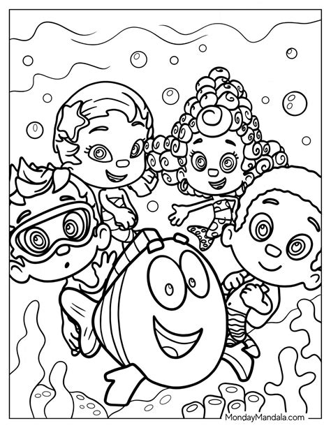 Coloring Pages For Bubble Guppies