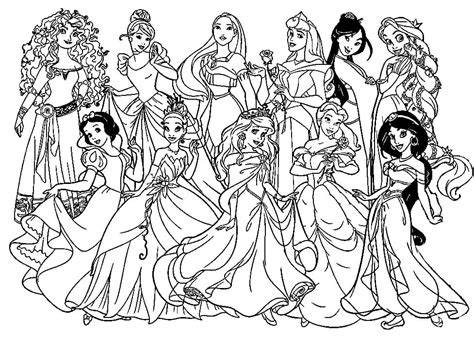Coloring Pages For Disney Princesses