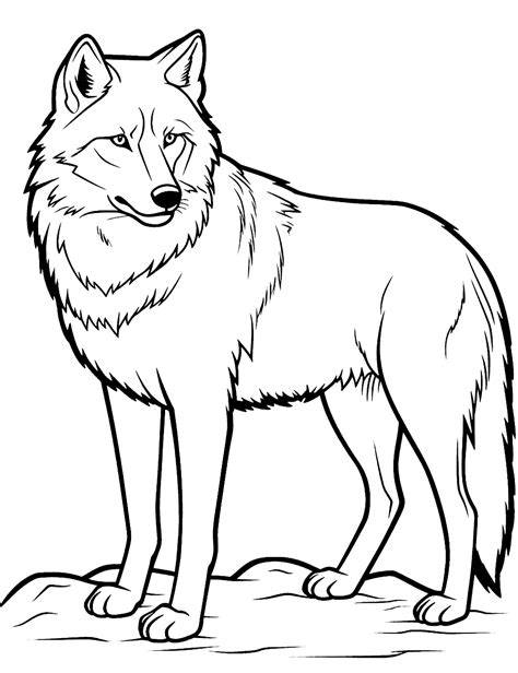 Coloring Pages For Easy Wolf