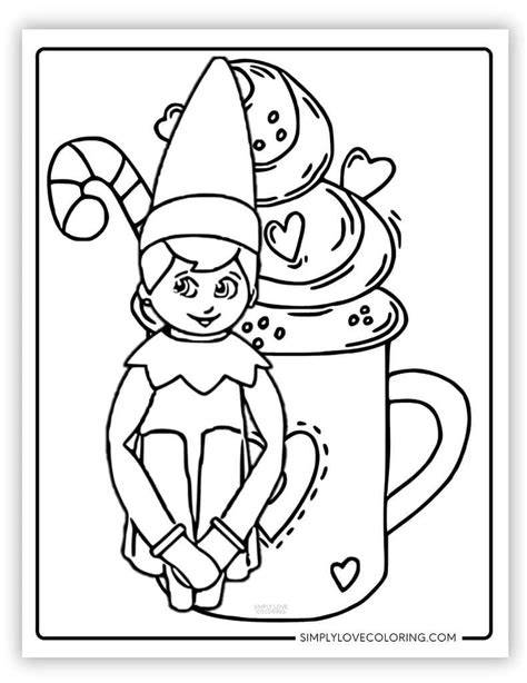 Coloring Pages For Elf On The Shelf