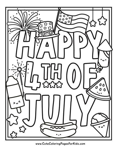 Coloring Pages For July 4th