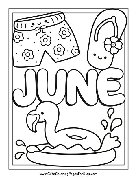 Coloring Pages For June