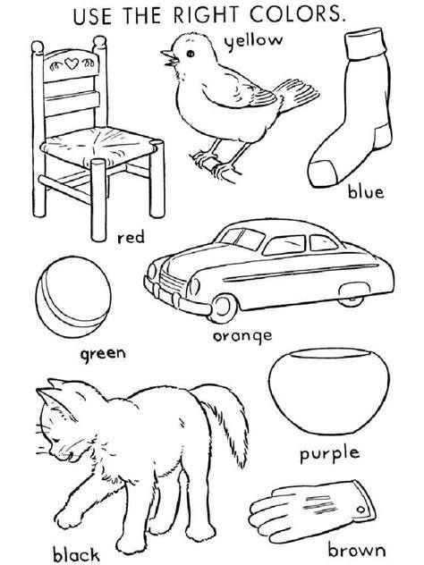Coloring Pages For Learning Colors