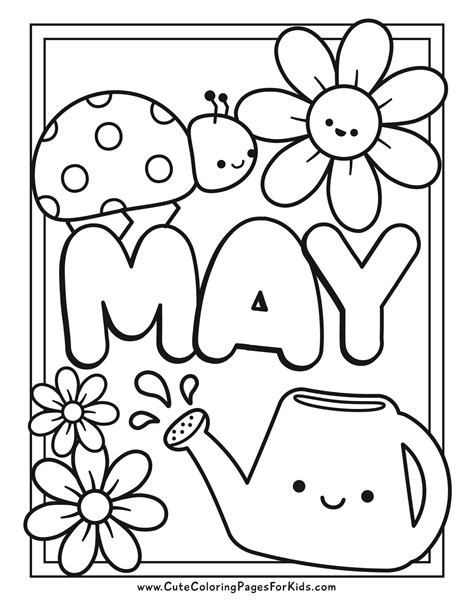 Coloring Pages For May