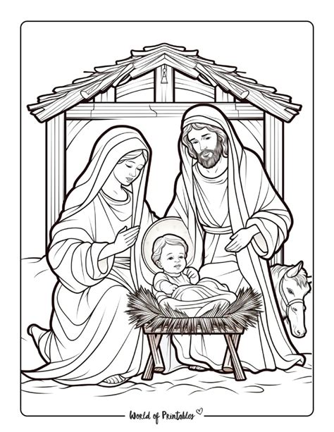 Coloring Pages For Nativity
