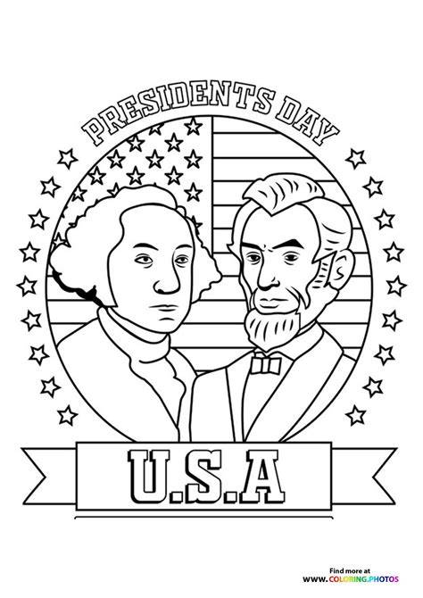 Coloring Pages For Presidents Day