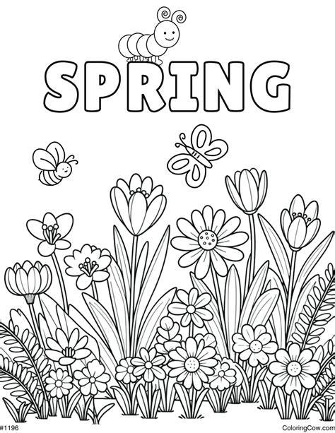 Coloring Pages For Spring Flowers