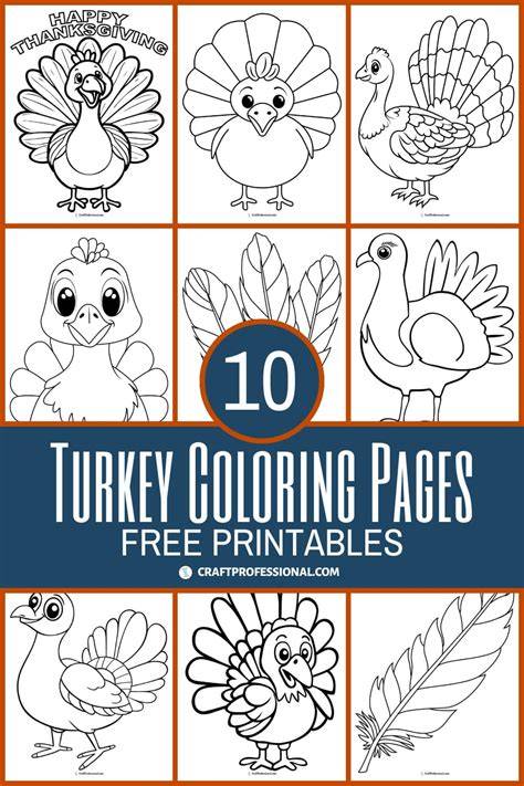 Coloring Pages For Thanksgiving Turkeys