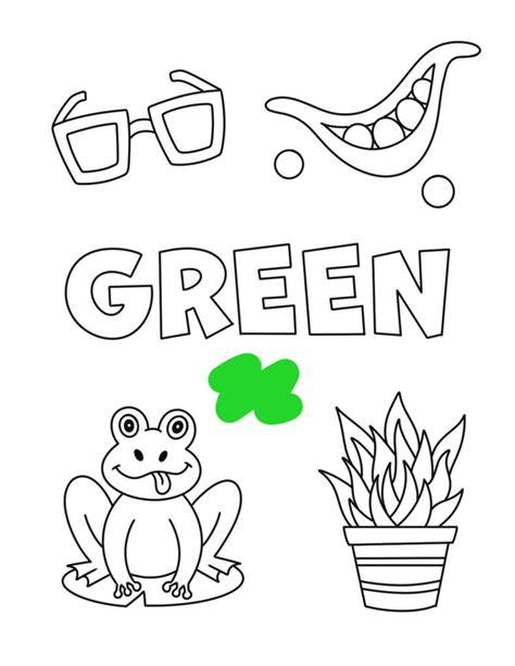 Coloring Pages For The Color Green