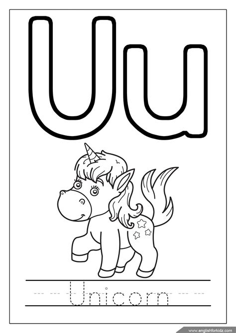 Coloring Pages For The Letter U
