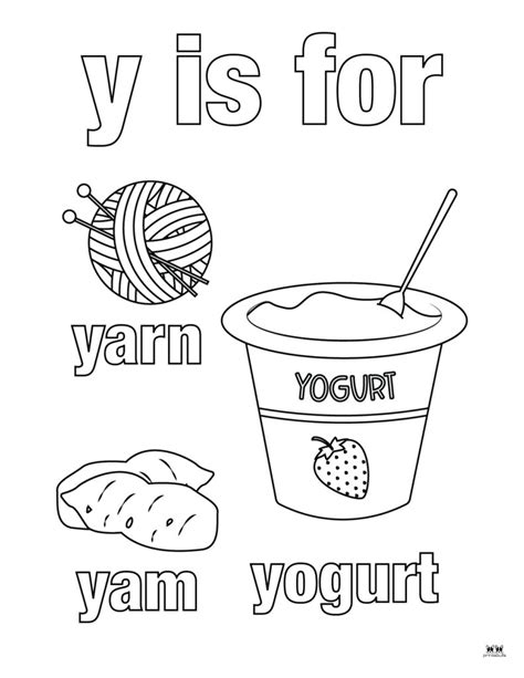Coloring Pages For The Letter Y