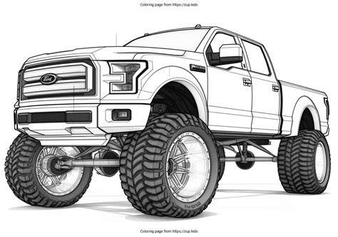 Coloring Pages Ford Trucks