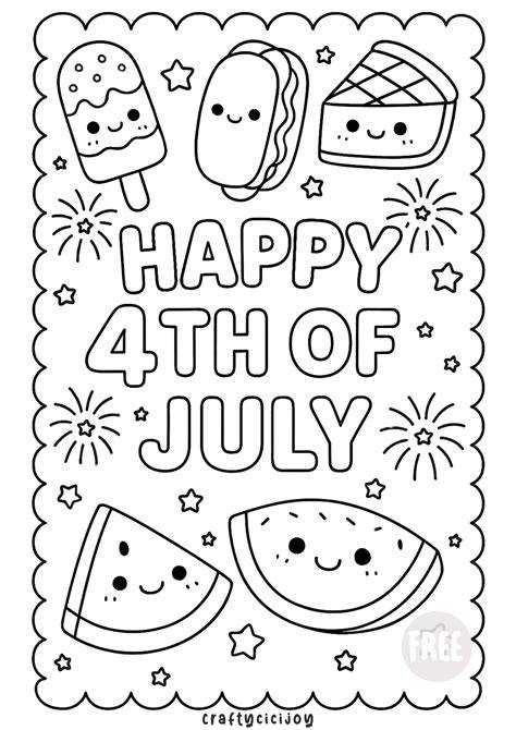 Coloring Pages Fourth Of July