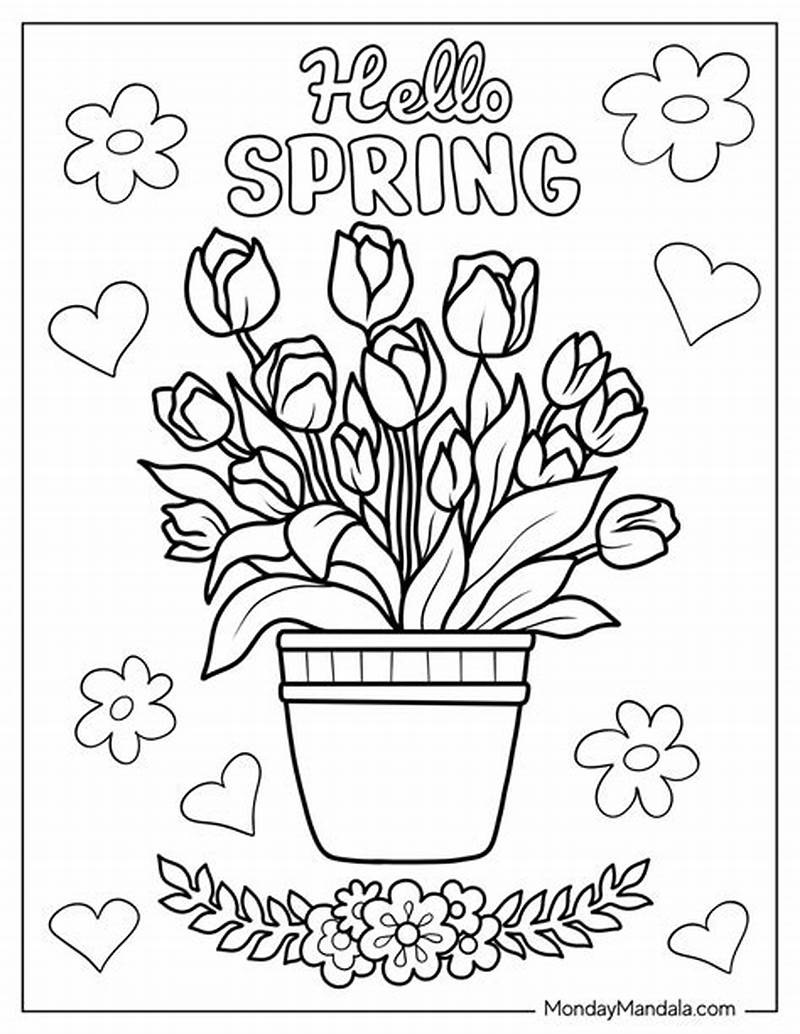 Coloring Pages Free Spring