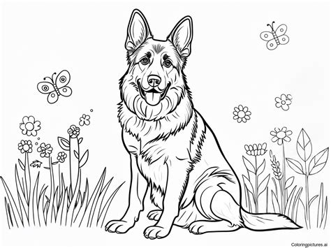 Coloring Pages German Shepherd