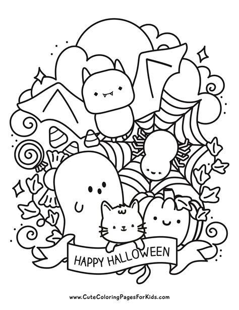 Coloring Pages Halloween Cute