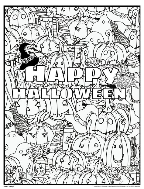 Coloring Pages Halloween Hard