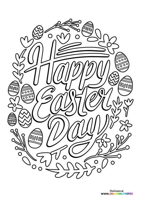 Coloring Pages Happy Easter