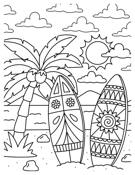 Coloring Pages Hawaii