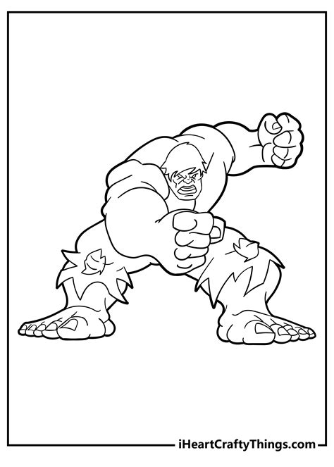 Coloring Pages Hulk Super Hero Squad