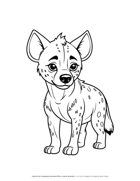 Coloring Pages Hyena