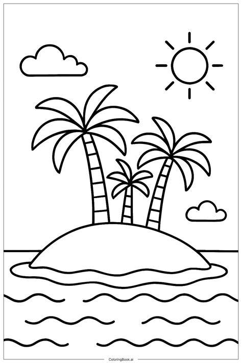 Coloring Pages Island