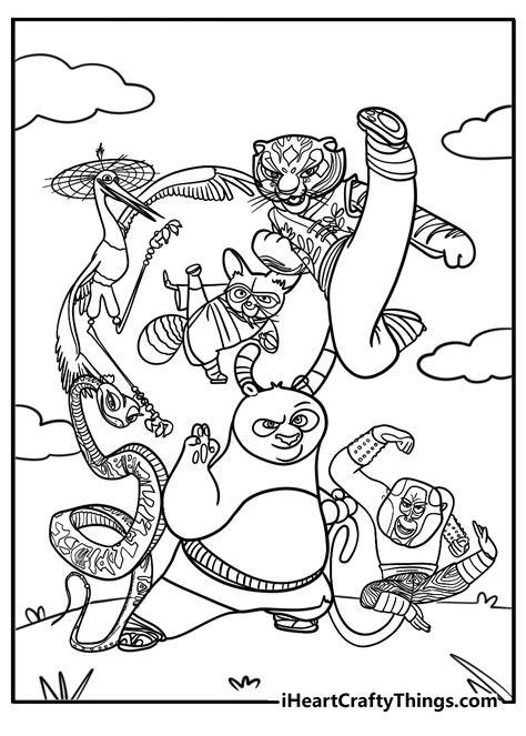 Coloring Pages Kung Fu Panda 3