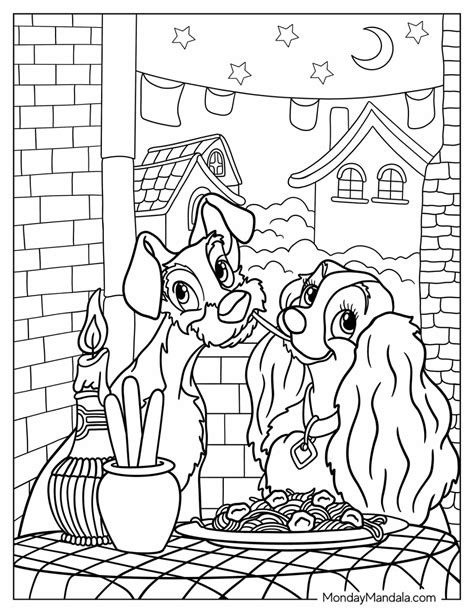 Coloring Pages Lady And The Tramp