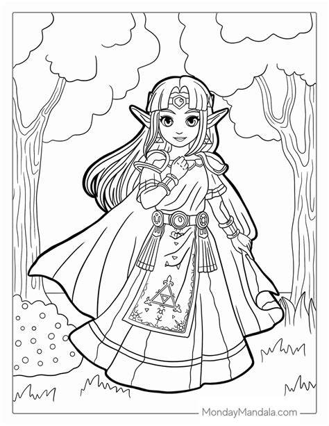 Coloring Pages Legend Of Zelda