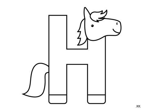 Coloring Pages Letter H