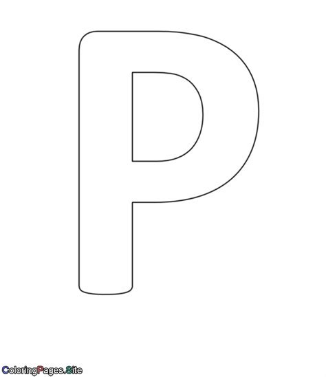Coloring Pages Letter P