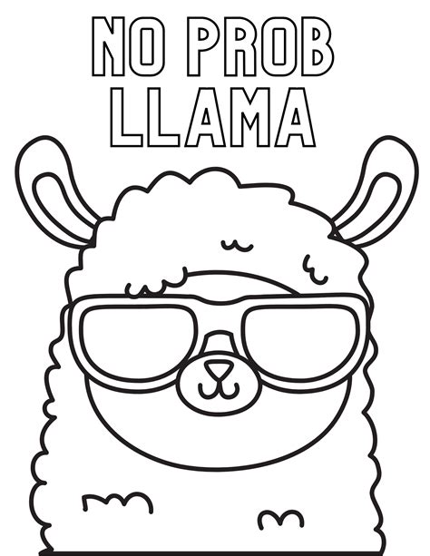 Coloring Pages Llama