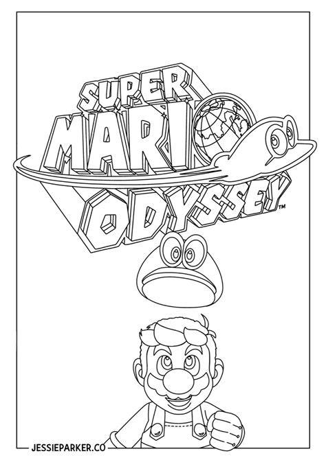 Coloring Pages Mario Odyssey